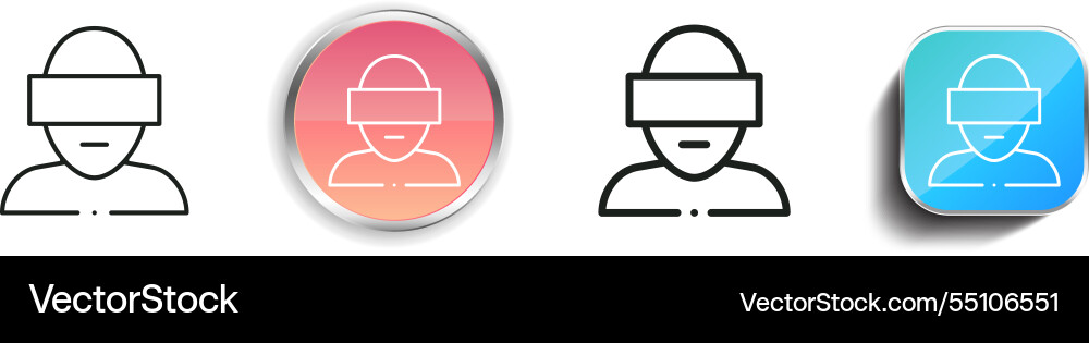 Informant icon thin linear regular and button Informant icon thin linear regular and button vector image