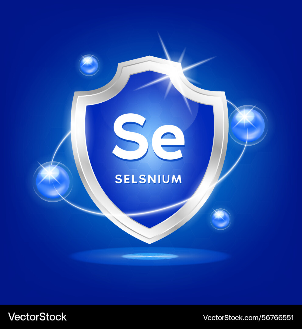 Minerals selenium Royalty Free Vector Image - VectorStock