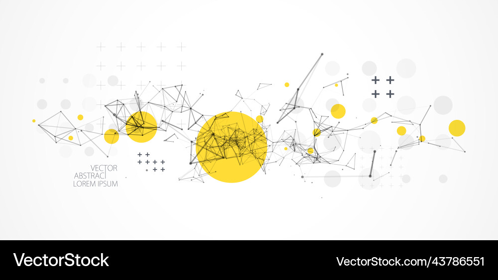 Template for science and technology presentation Template for science and technology presentation vector image