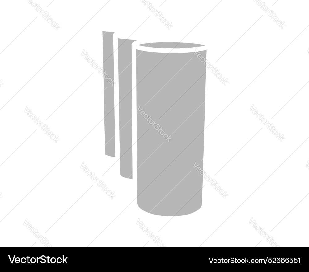 Textile roll icon paper tube design for kitchen Textile roll icon paper tube design for kitchen vector image