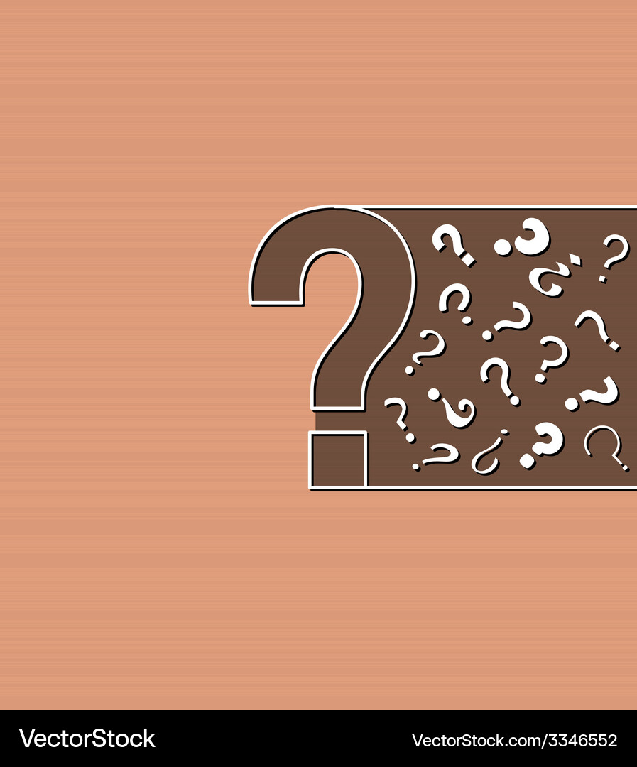 Background with question marks Vector Image