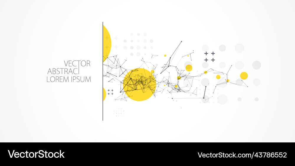 Template for science and technology presentation vector image