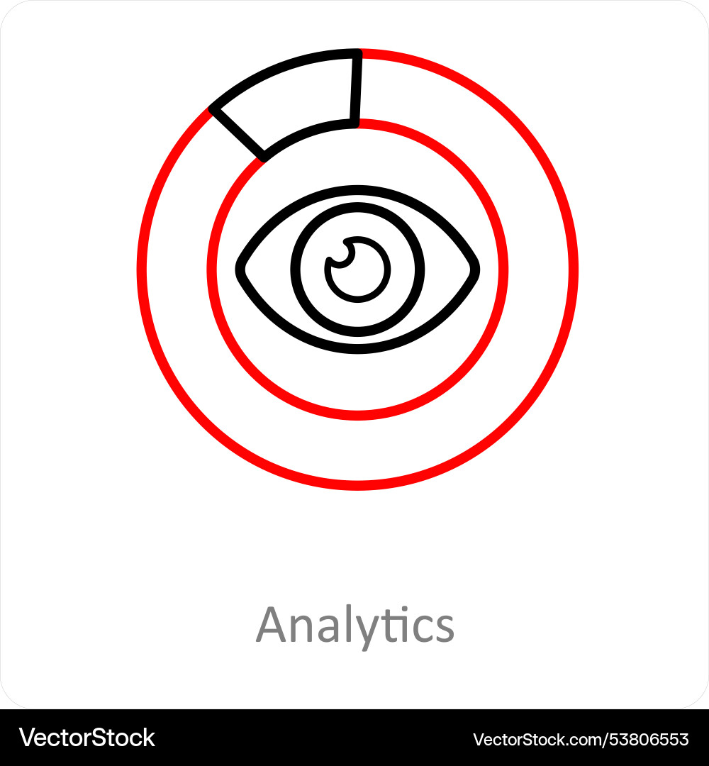 Analytic and big data icon concept Vector Image