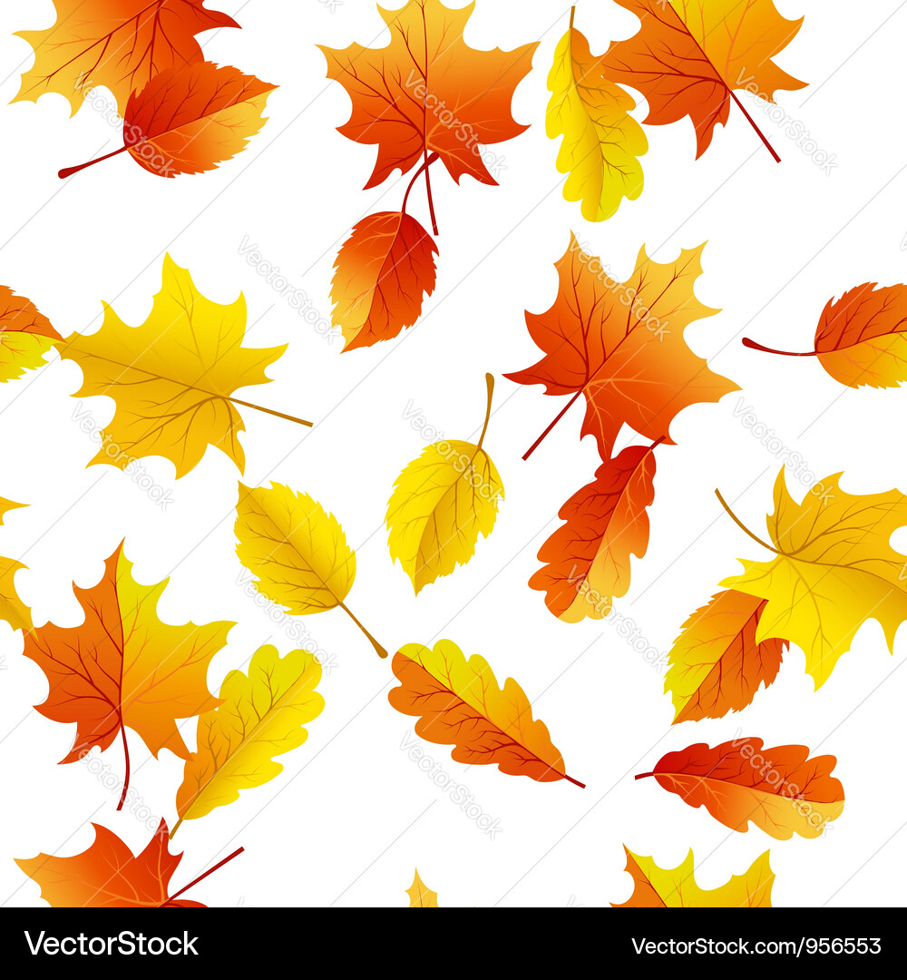 Autumn seamless Royalty Free Vector Image - VectorStock