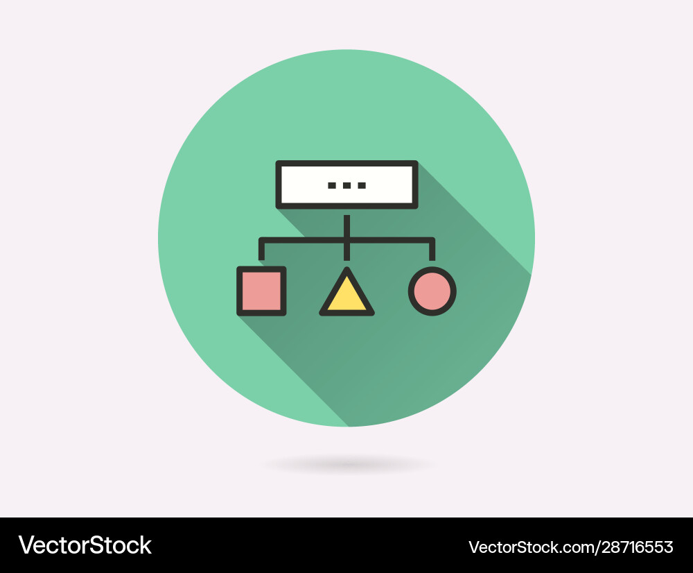 Data collection icon for graphic and web design vector image