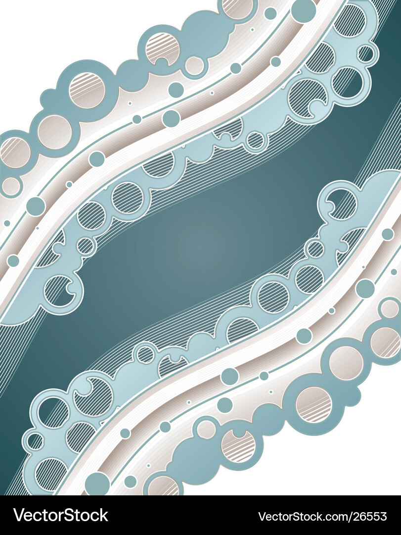 Retro Circular Frame Vector Image
