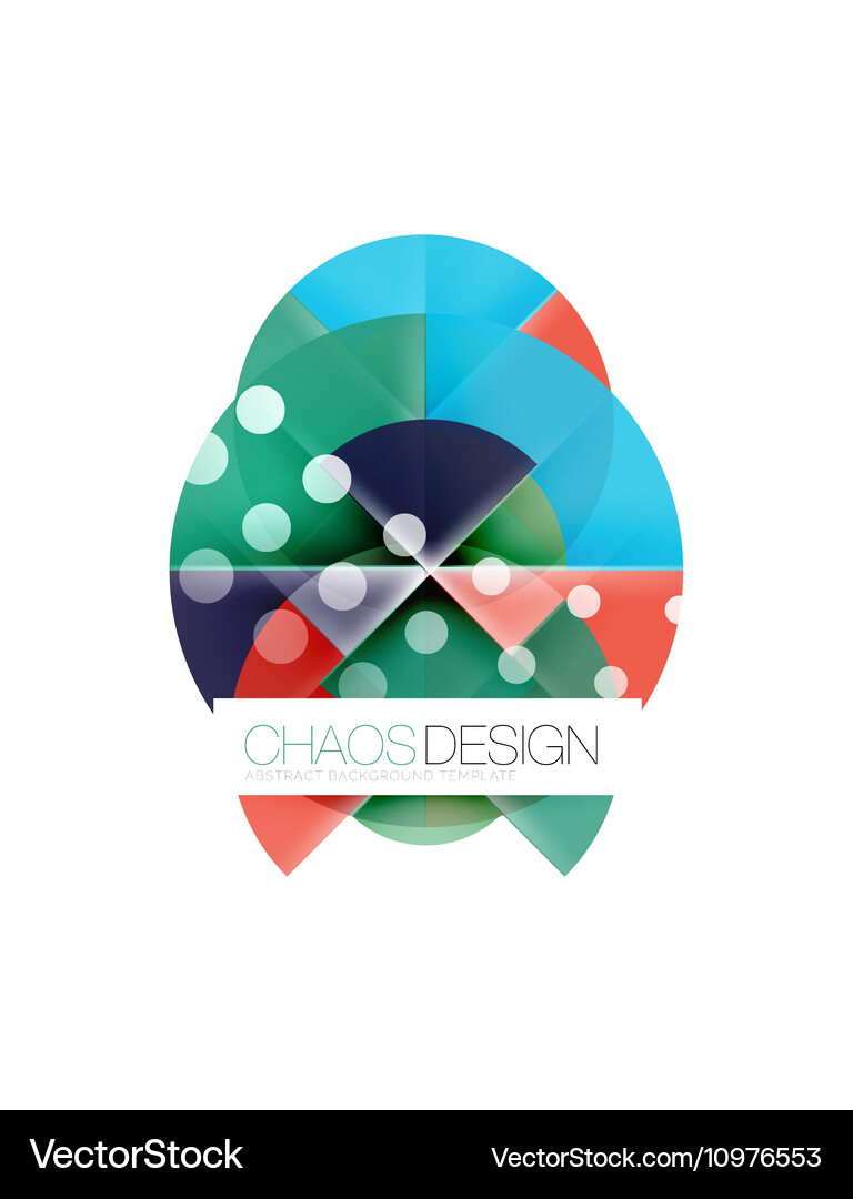 Round shape elements composition abstract Vector Image