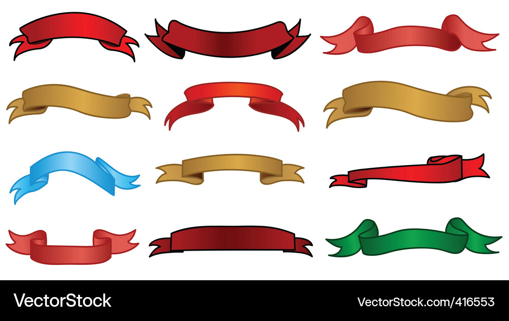 Scroll Collection Set Vector Image