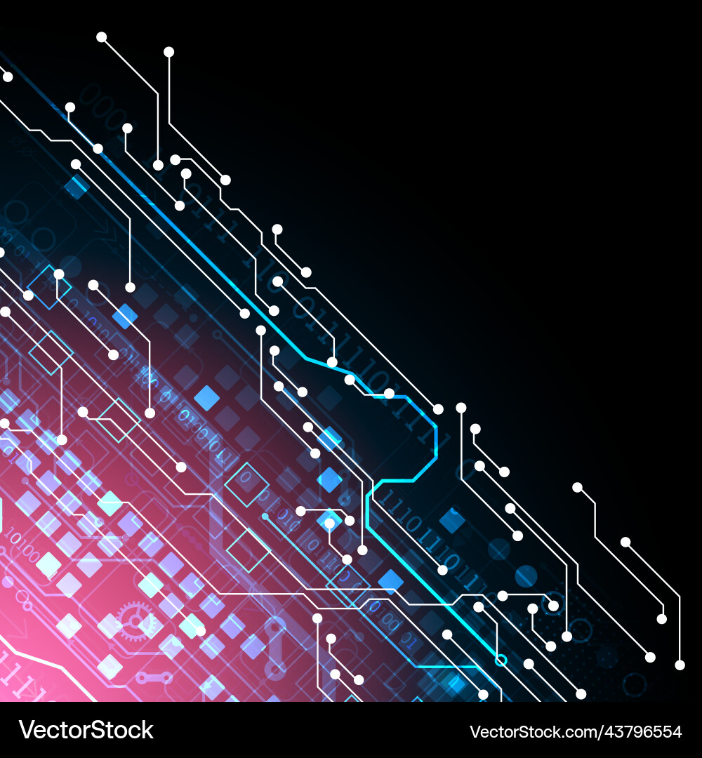 Abstract background on technological Abstract background on technological vector image