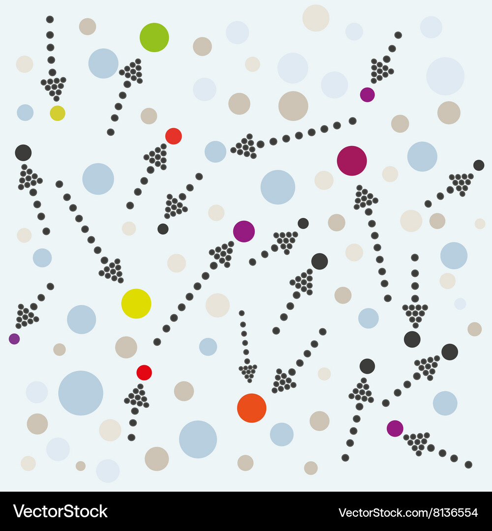 Abstract Circles Pattern Vector Image