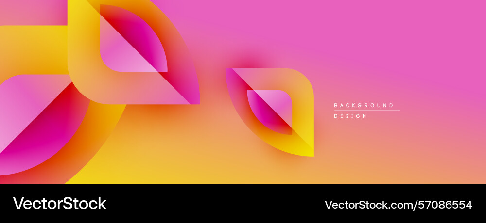 Abstract colorful ribbons create dynamic Vector Image