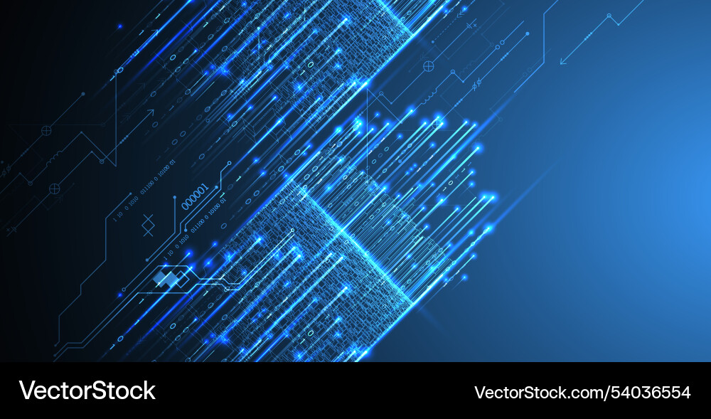 Big data futuristic technology light design datum Big data futuristic technology light design datum vector image