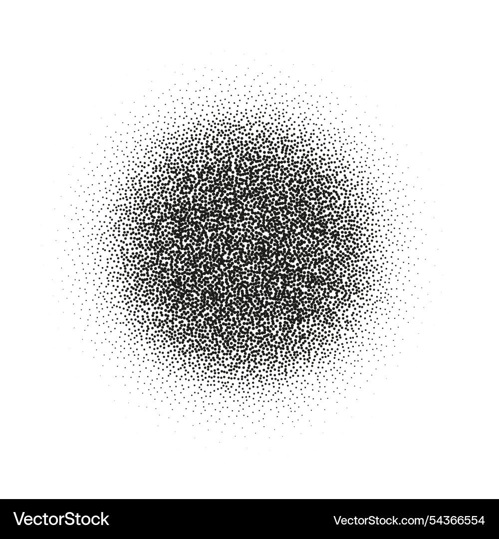 Gradient dots with grainy texture and noise vector image