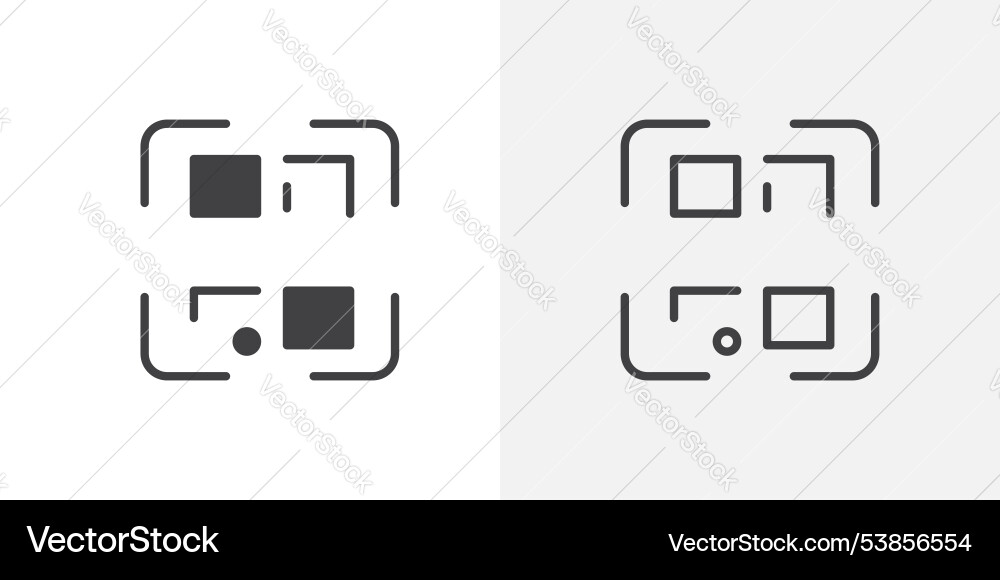 Qr code icon set Vector Image