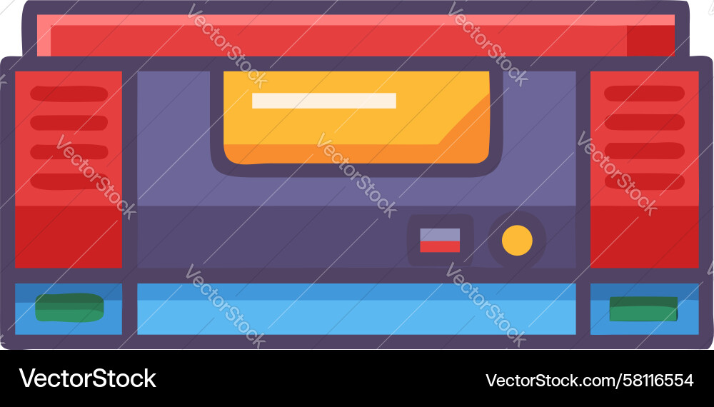 Retro Game Console Vector Image