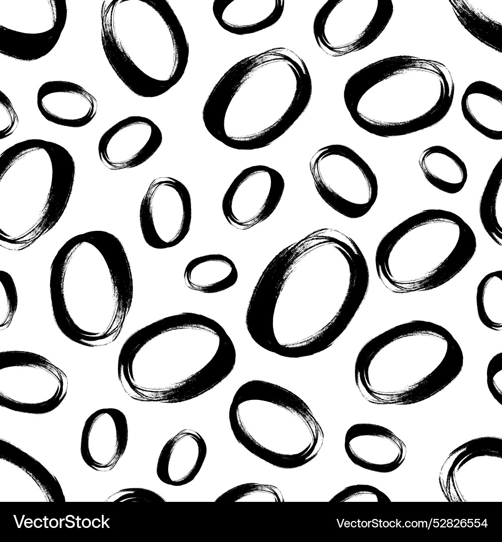 Seamless pattern with sketch circles shape Seamless pattern with sketch circles shape vector image