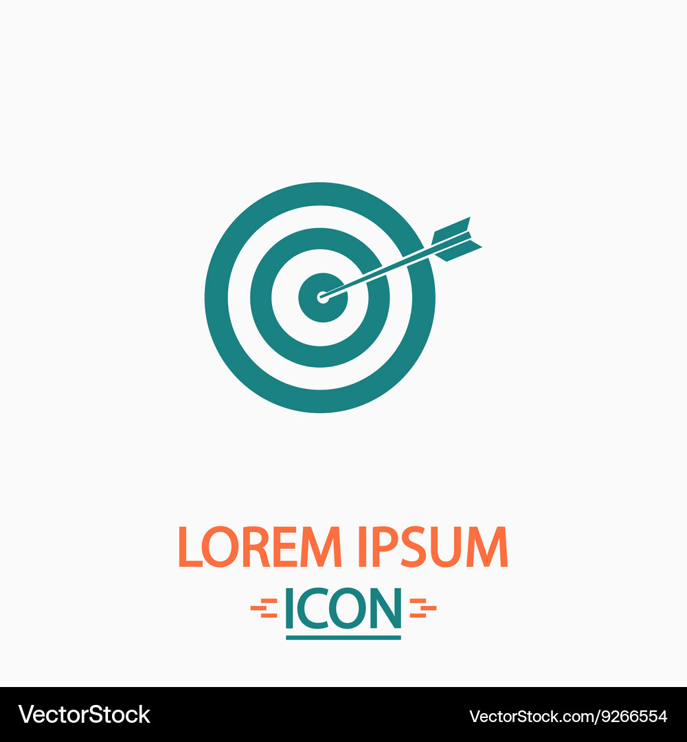 Target computer symbol Vector Image