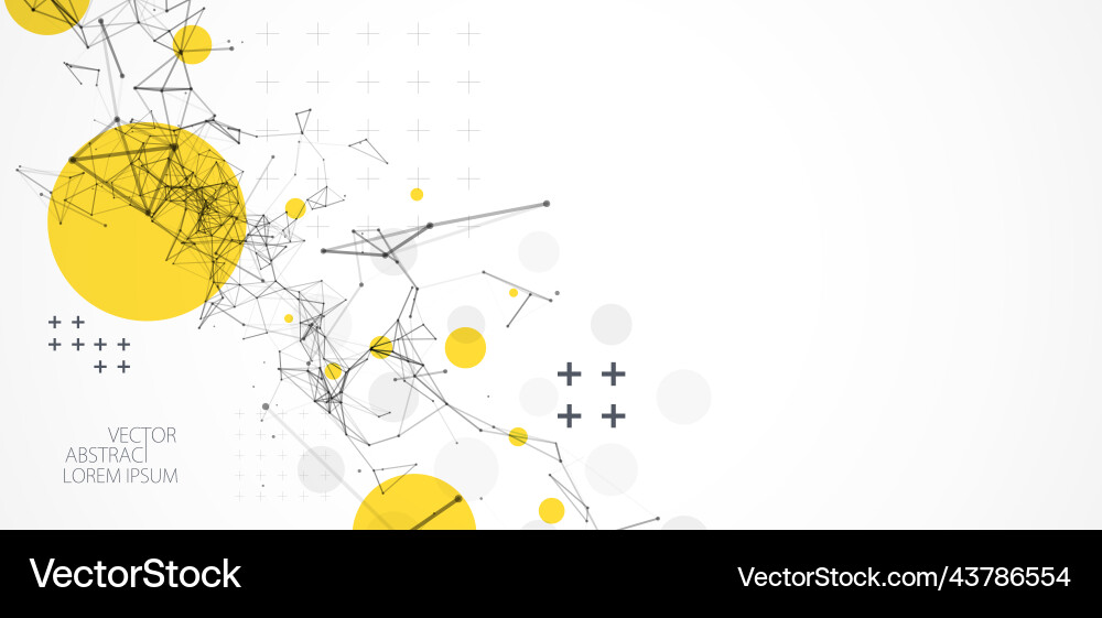 Template for science and technology presentation Template for science and technology presentation Vector Image