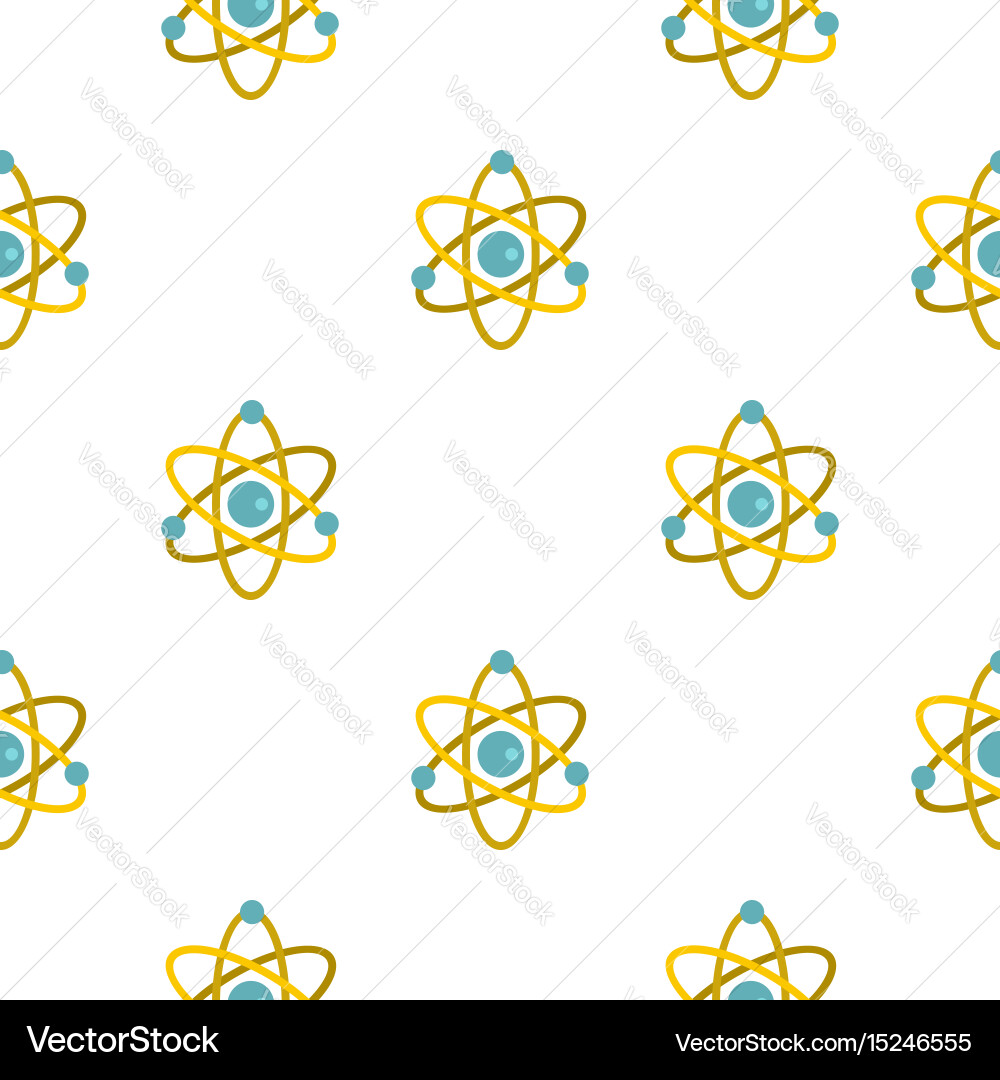 Atom pattern seamless vector image