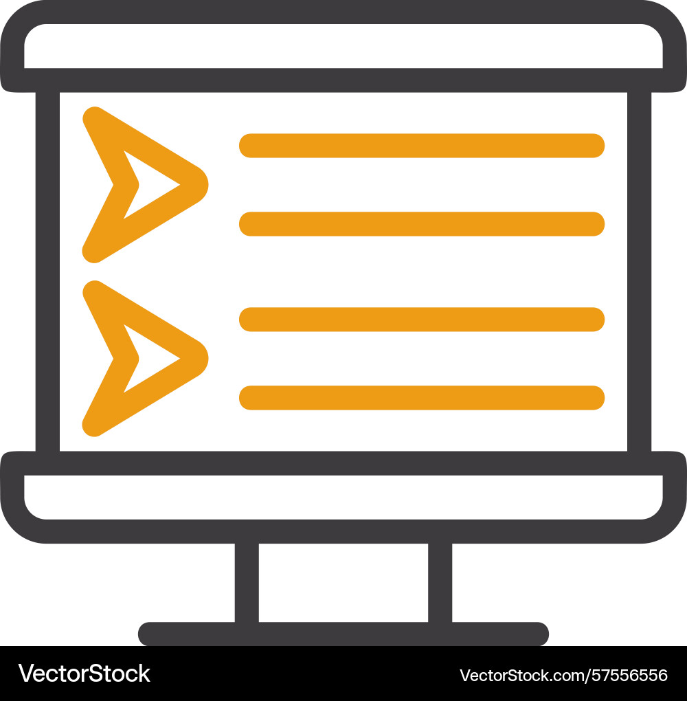 Bullet points two color icon Vector Image