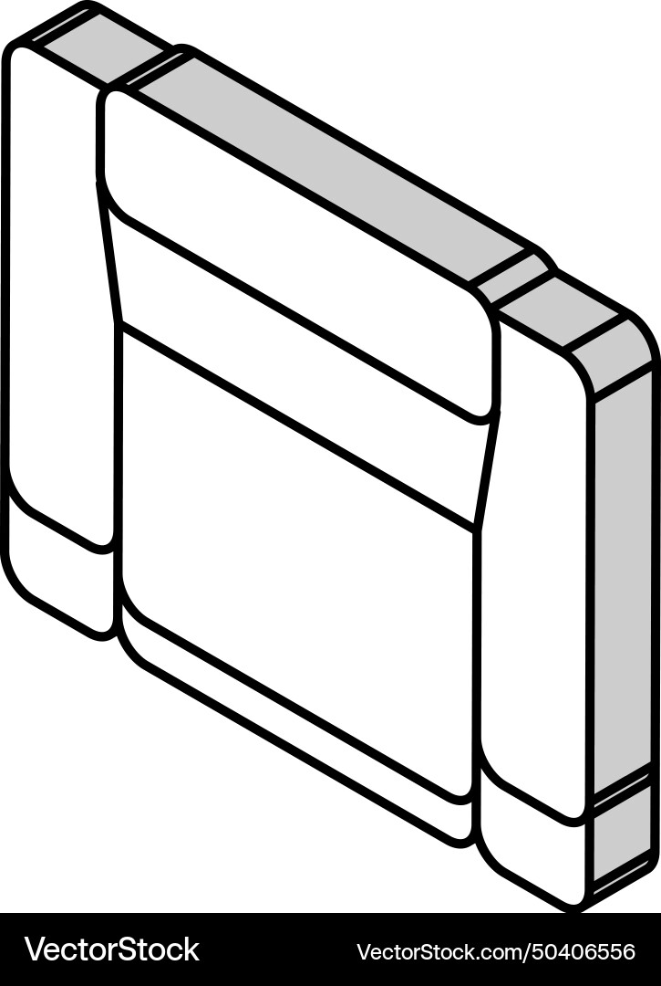 Chair top view isometric icon Royalty Free Vector Image