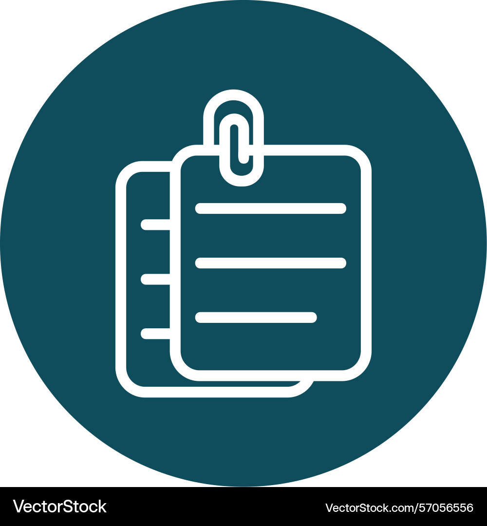 Post-it line circle style icon design Vector Image