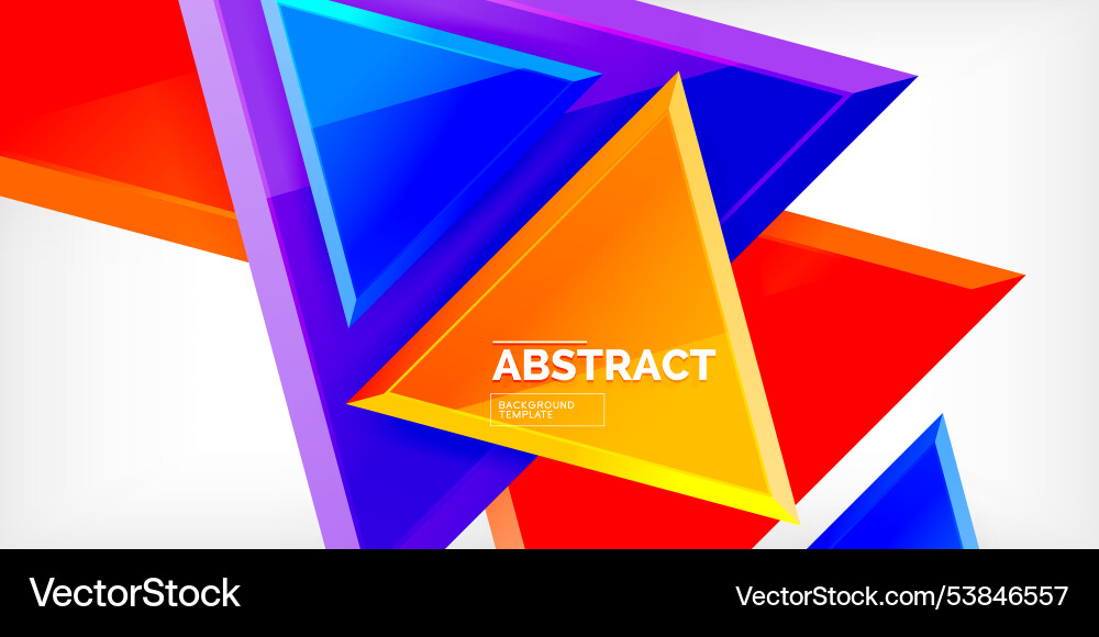 Abstract background - glossy triangles Abstract background - glossy triangles vector image