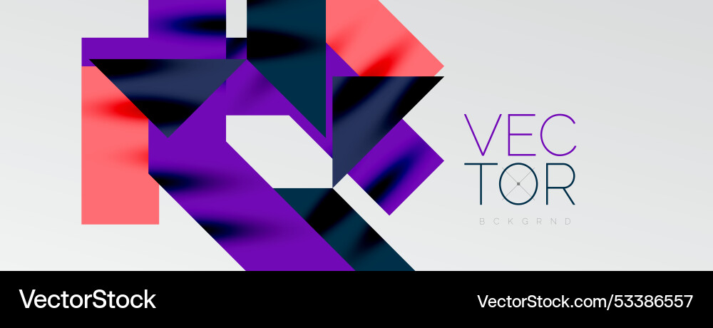 Dynamic lines and triangles Vector Image