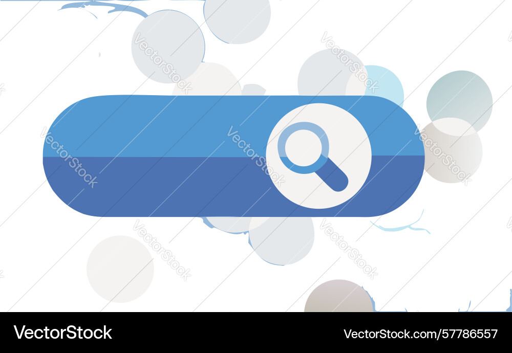 Dynamic magnifying glass search overlay design vector image
