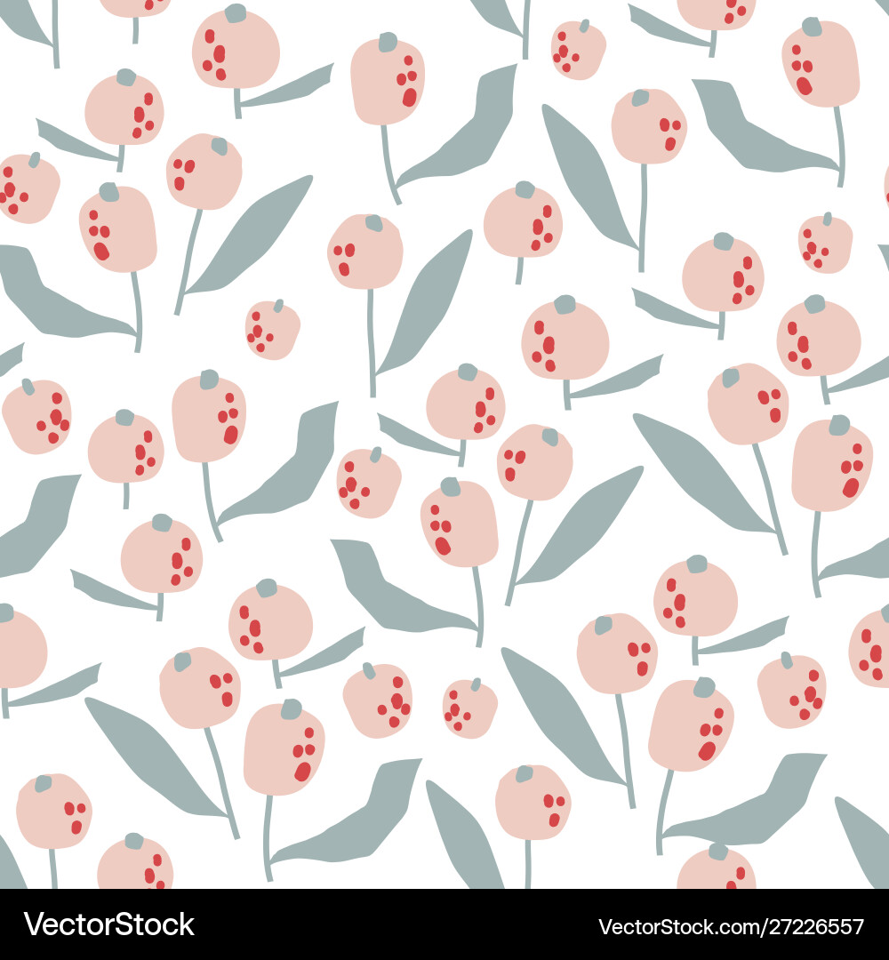 Floral Pastel Pattern vector image