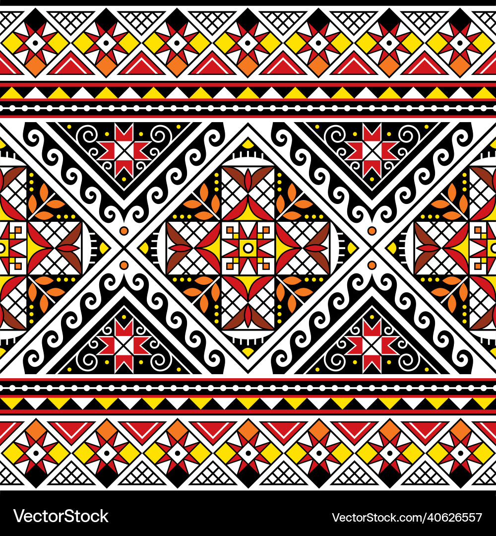 Ukrainian hutsul pysanky seamless pattern Ukrainian hutsul pysanky seamless pattern Vector Image