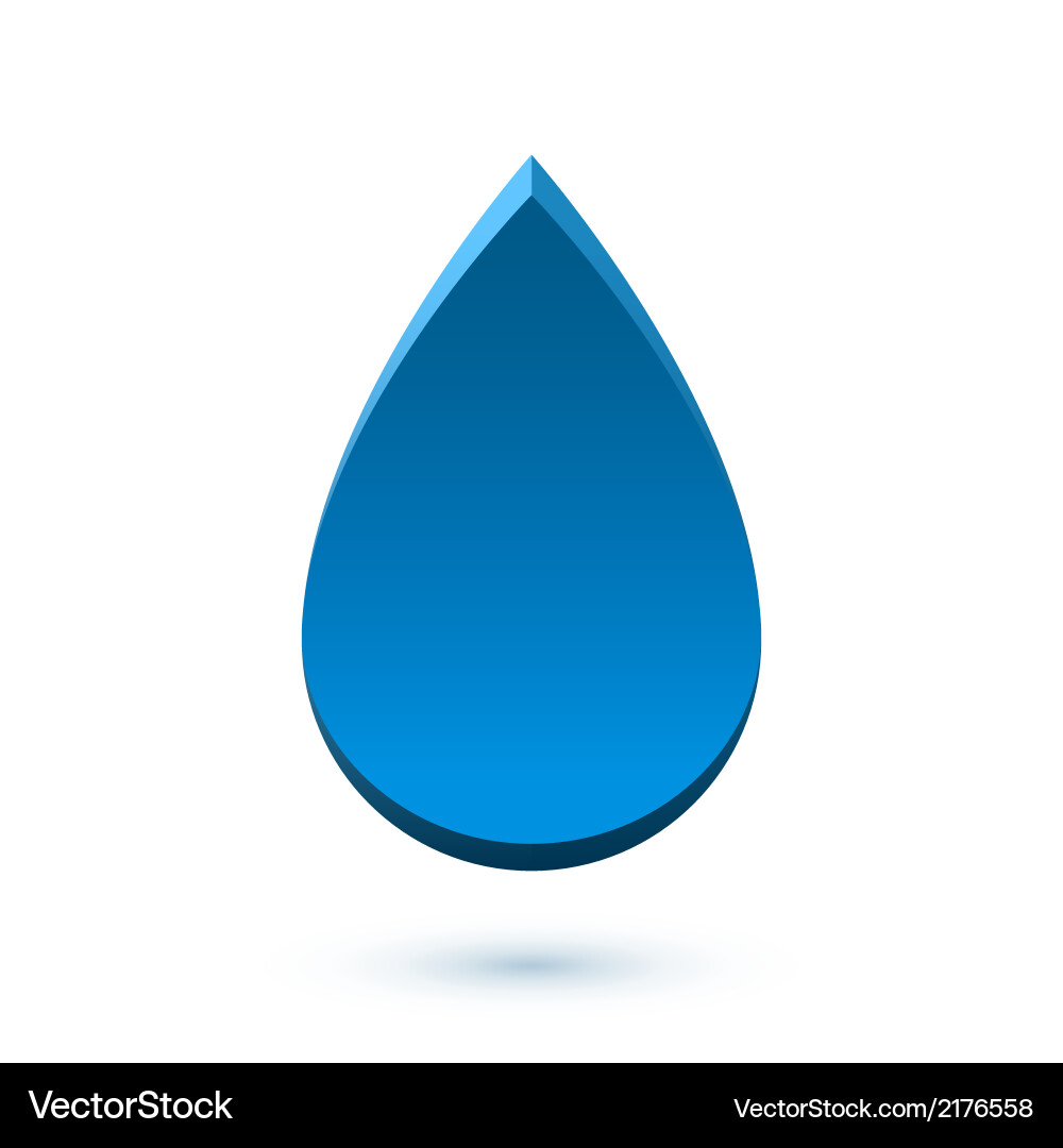 Abstract drop icon Royalty Free Vector Image - VectorStock