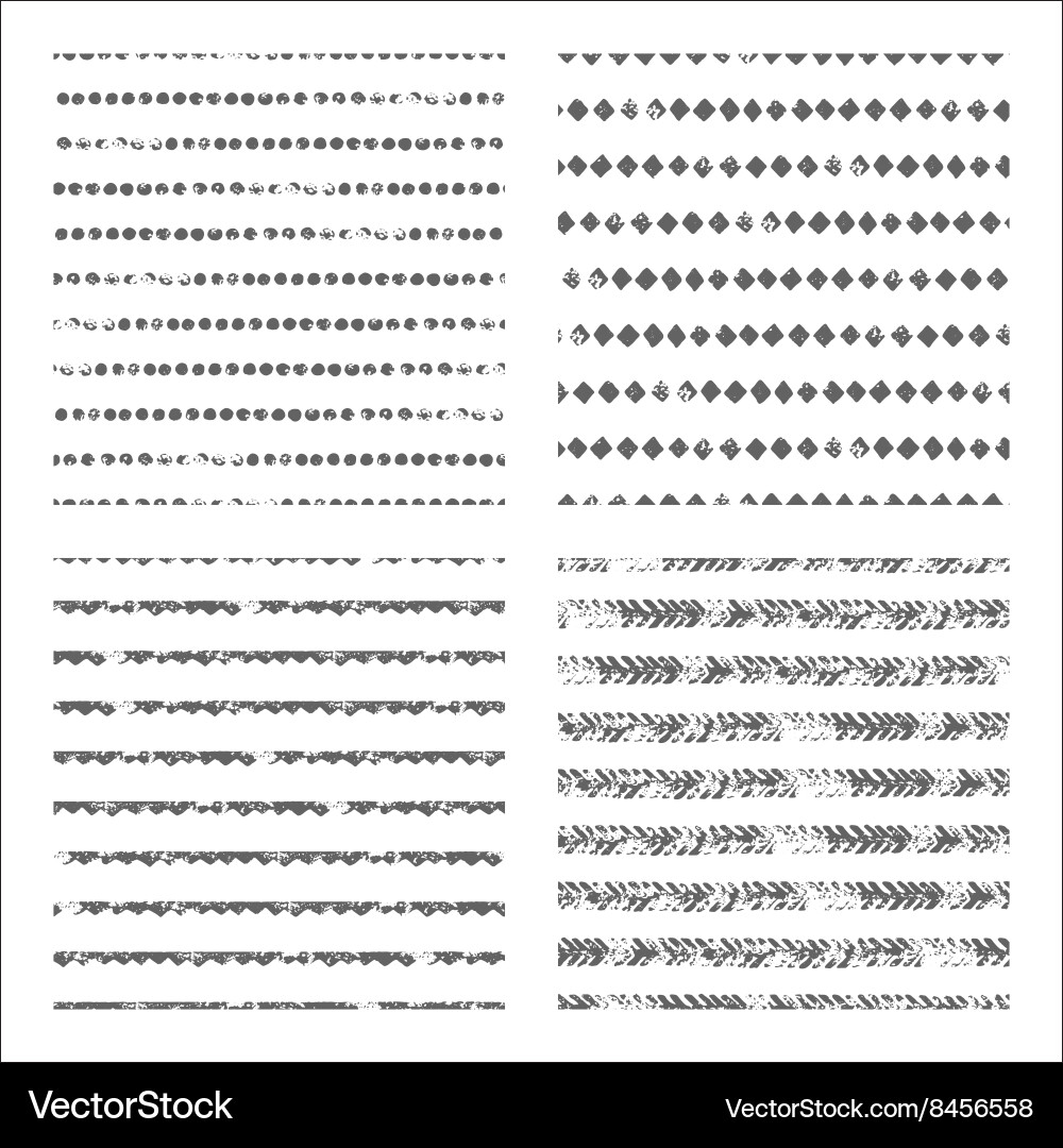 Grunge Texture Patterns Vector Image