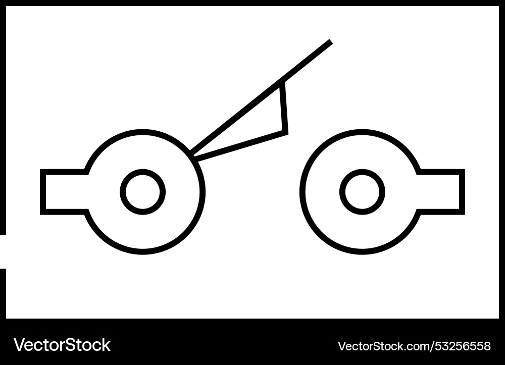 Limit switch mechanism line icon Limit switch mechanism line icon vector image