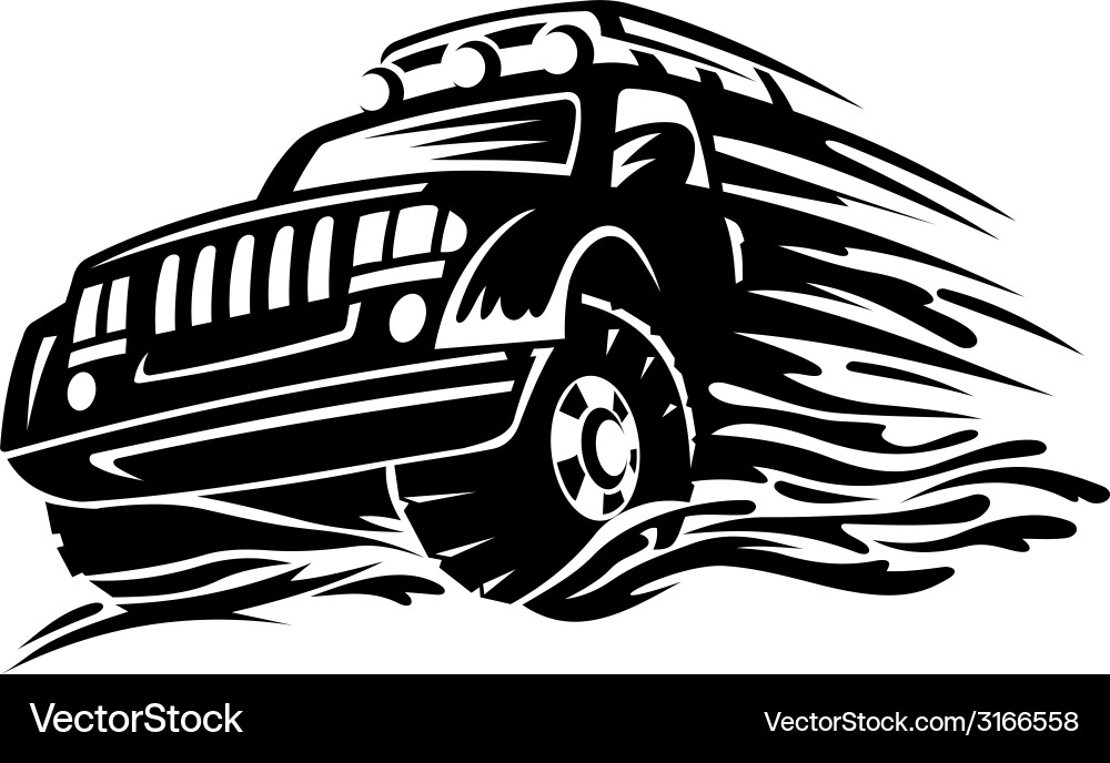 Offroad vehicle Royalty Free Vector Image - VectorStock