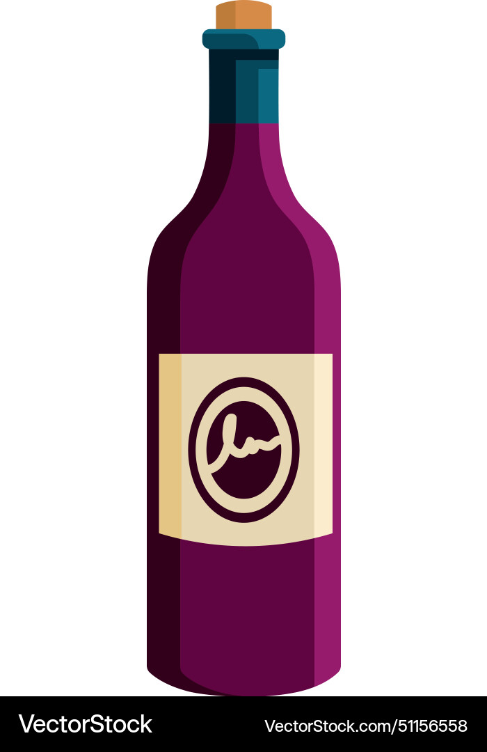 Wine day bottle Royalty Free Vector Image - VectorStock