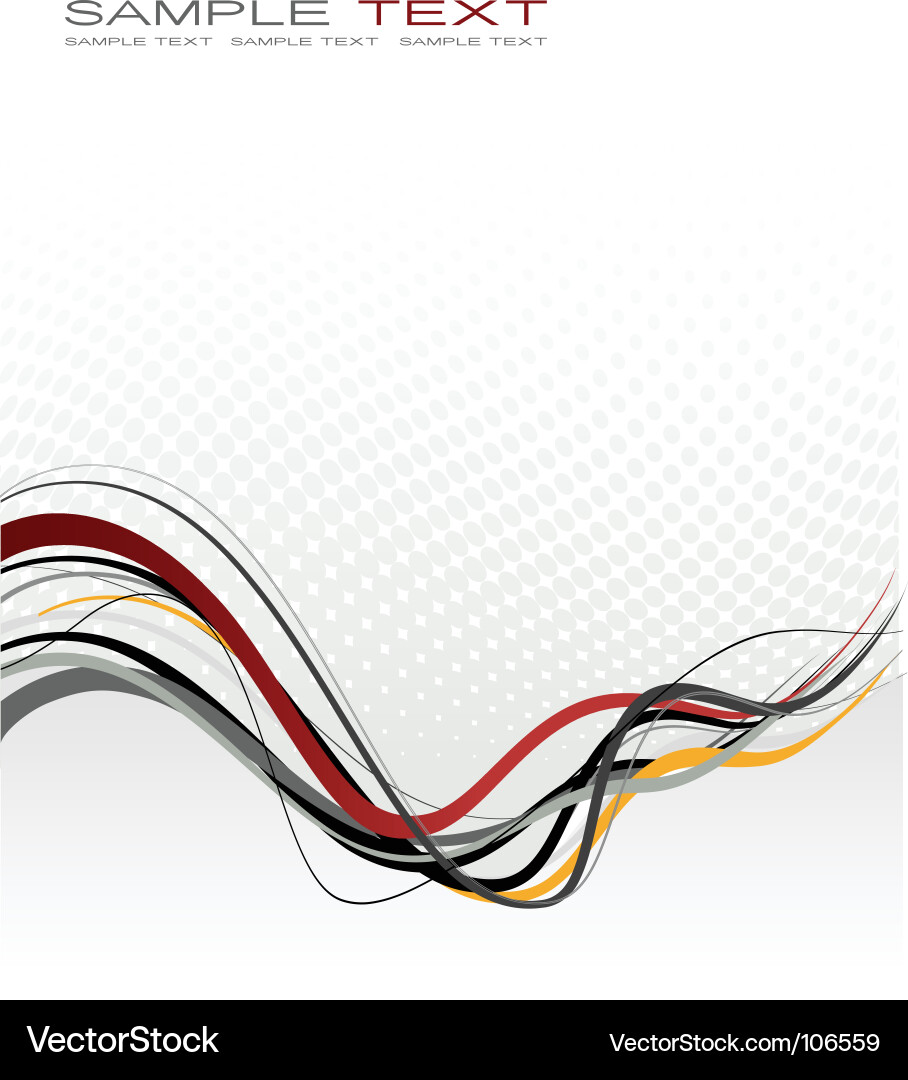 Dynamic Wave Lines Vector Image