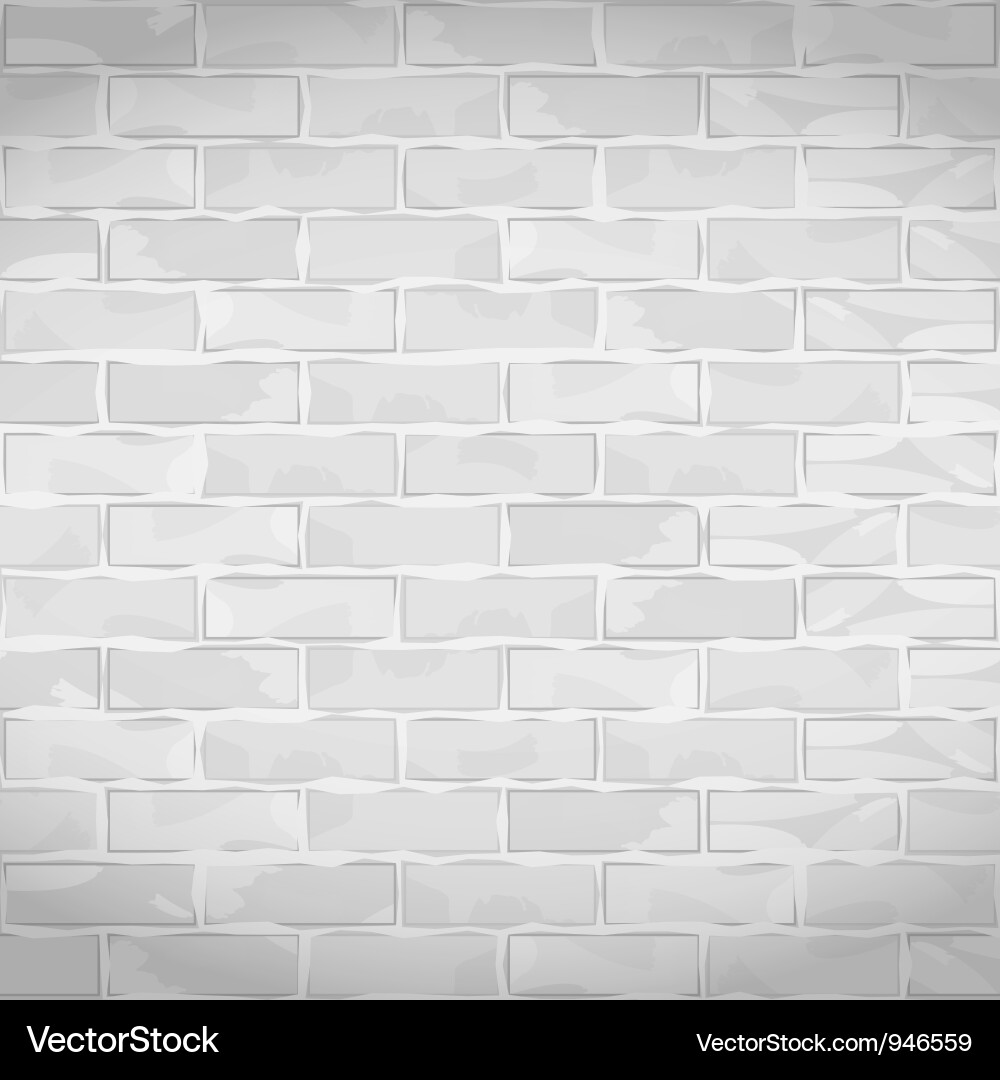 Old white brick wall Royalty Free Vector Image