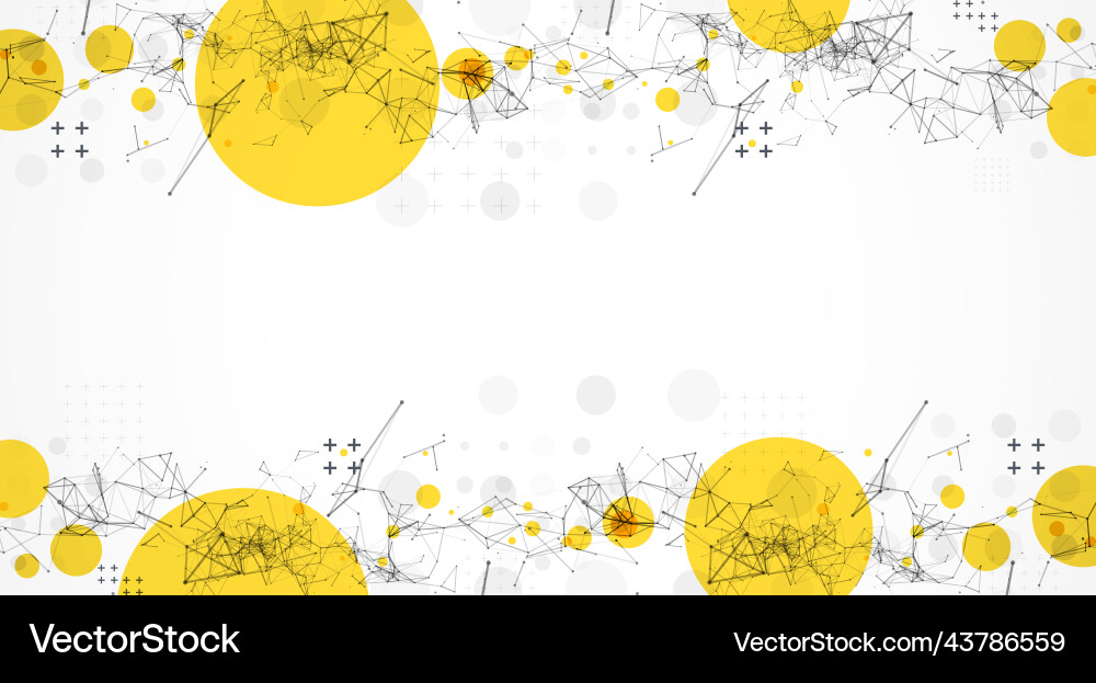 Template for science and technology presentation Template for science and technology presentation vector image