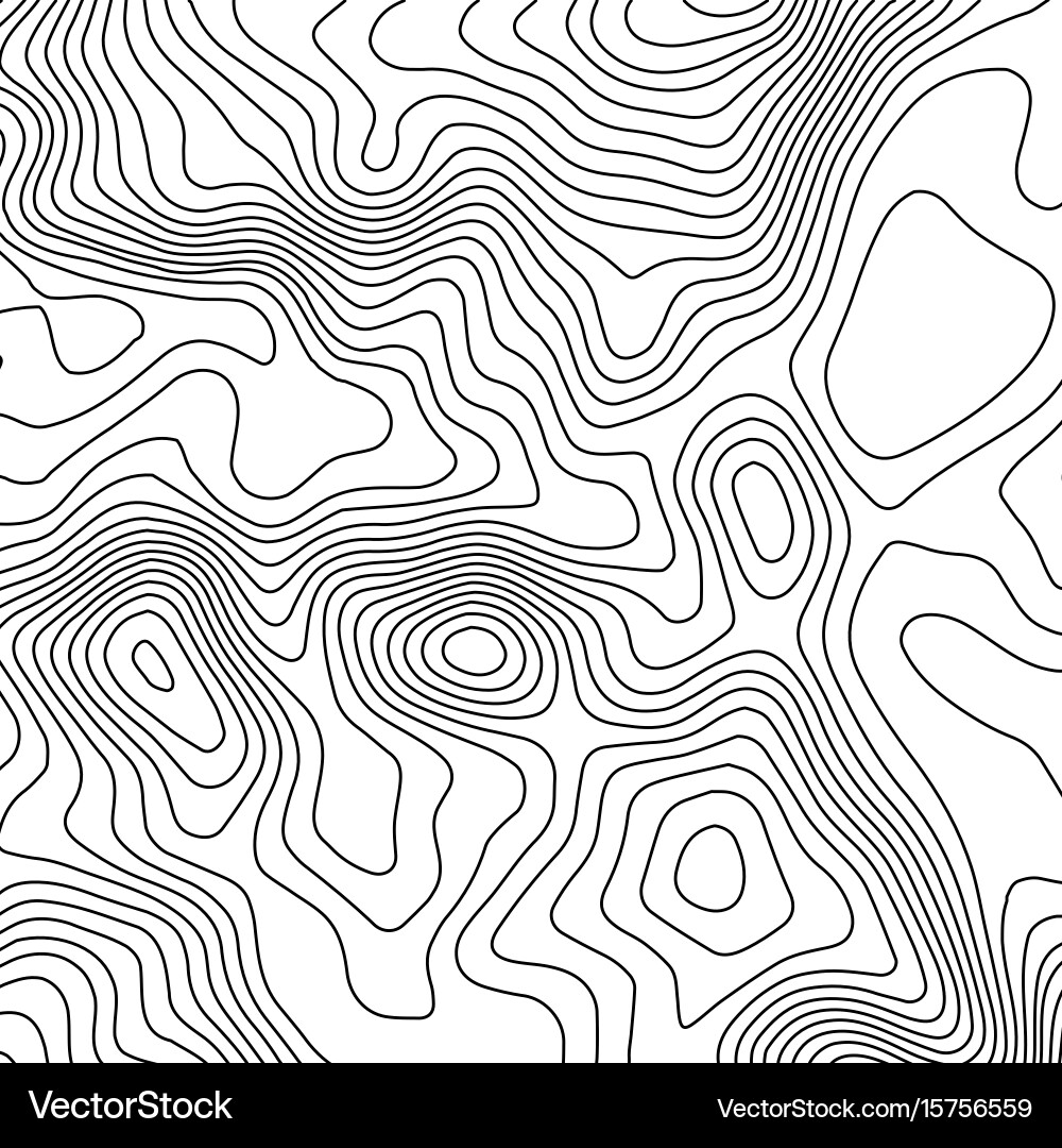 Topographic map background with space for copy Vector Image