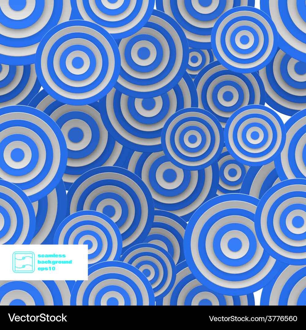 Abstract seamless circles pattern Vector Image