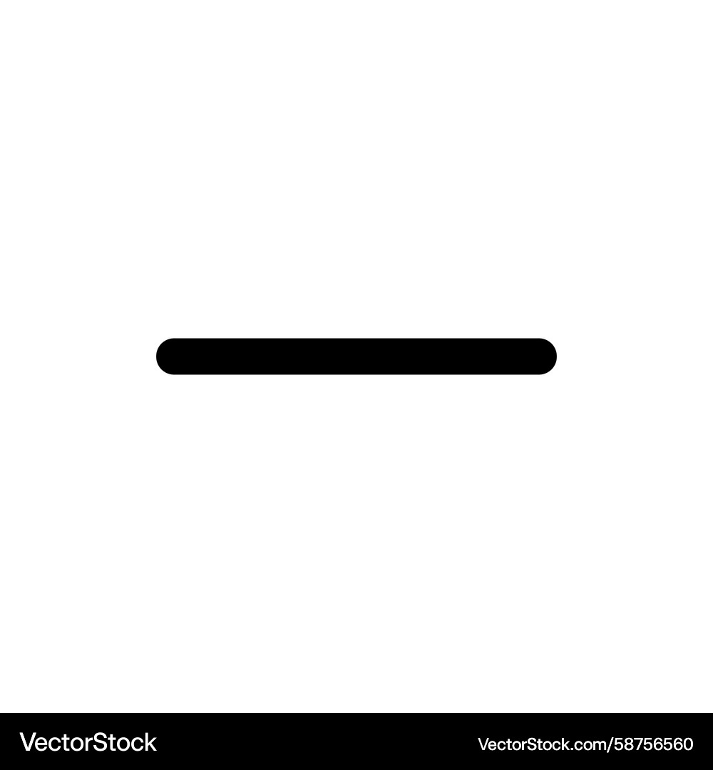 Horizontal Line Dash Element Vector Image