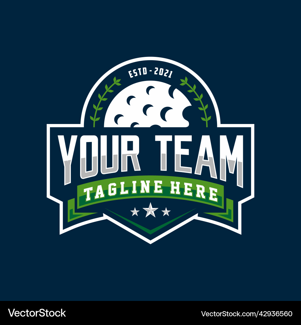 Professional Golf Logo Template Vector Image