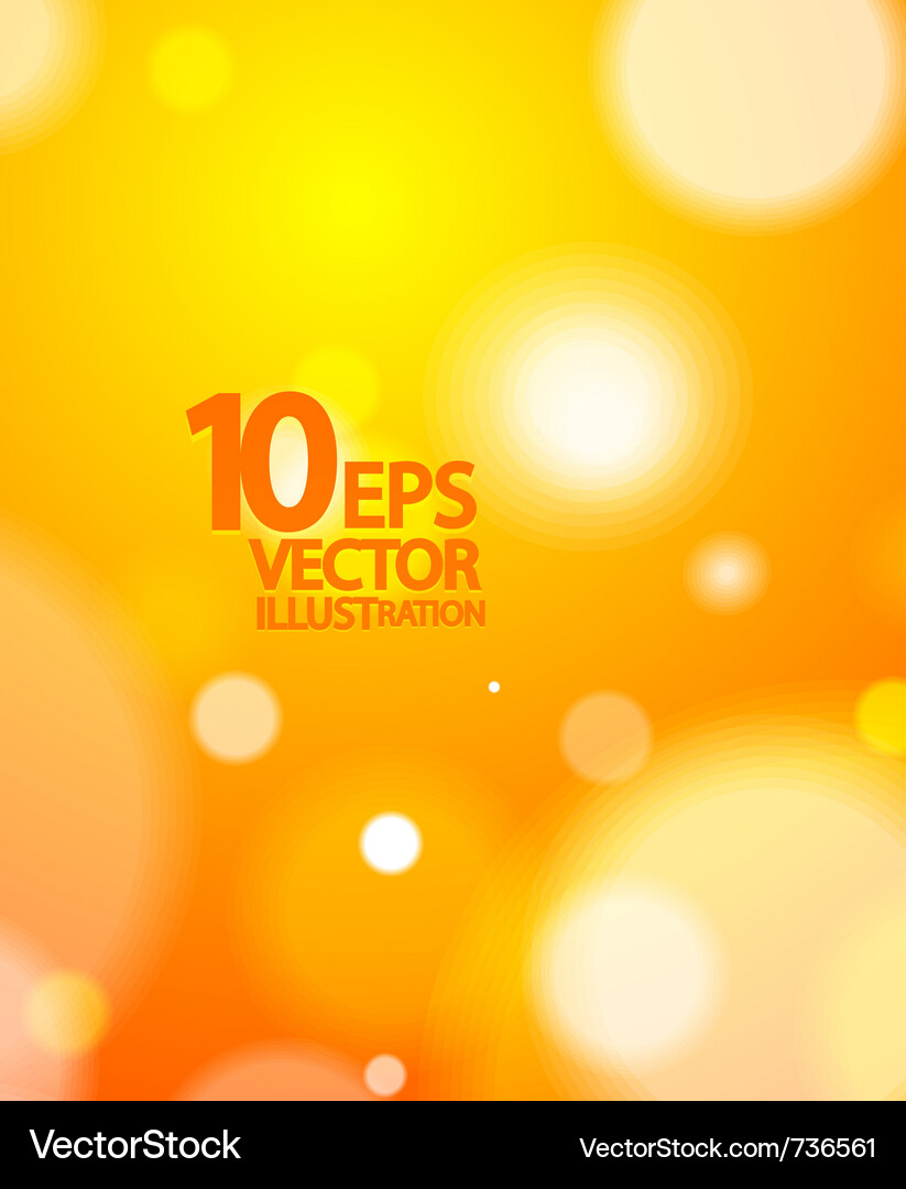 Blurred Light Circles Background Vector Image