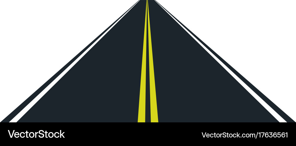Empty Road Perspective Royalty Free Vector Image
