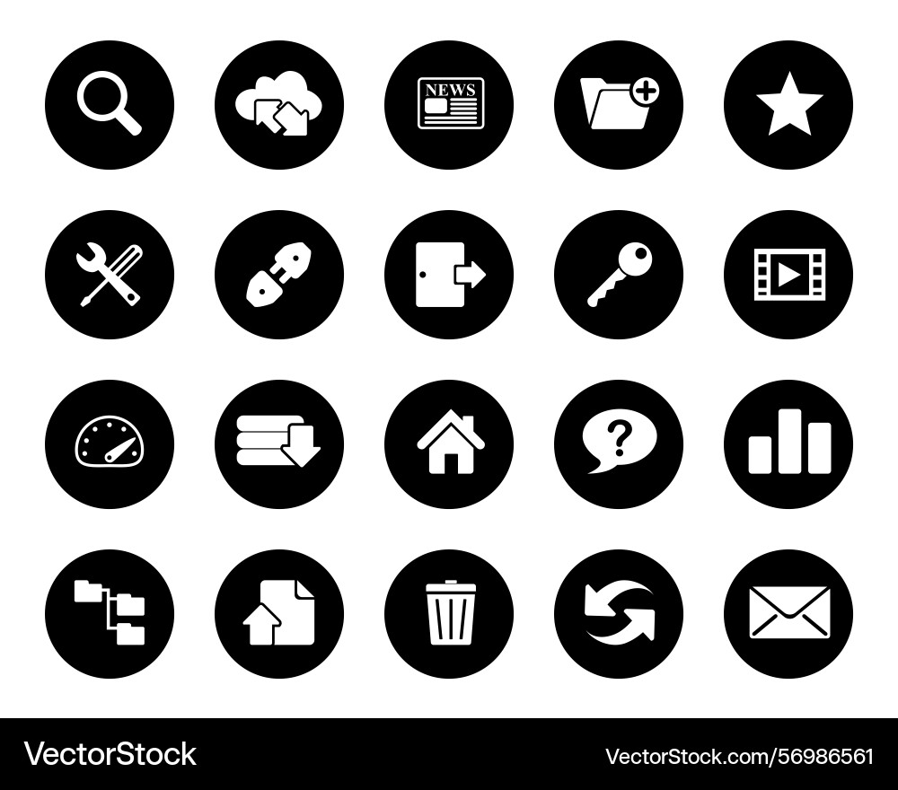 Hosting web document meter key movie home Hosting web document meter key movie home vector image