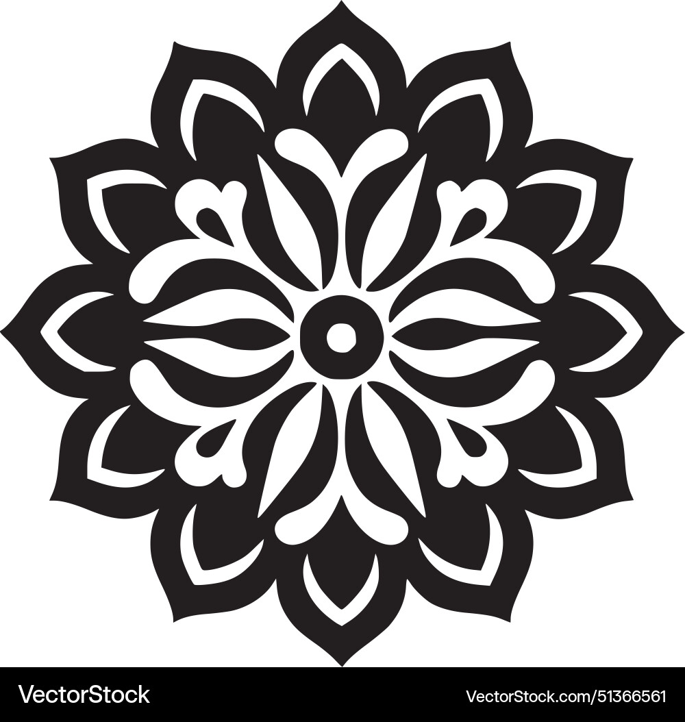 Mandala - minimalistisches und flaches Logo Mandala - minimalistisches und flaches Logo vektorbild