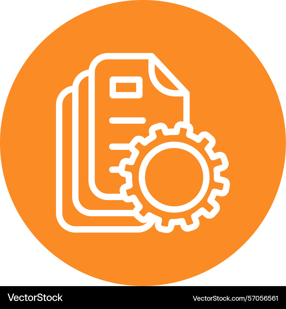 Protocol line circle style icon design Vector Image