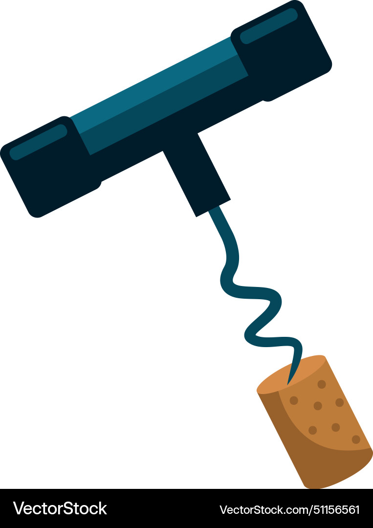 Wine day corkscrew Royalty Free Vector Image - VectorStock