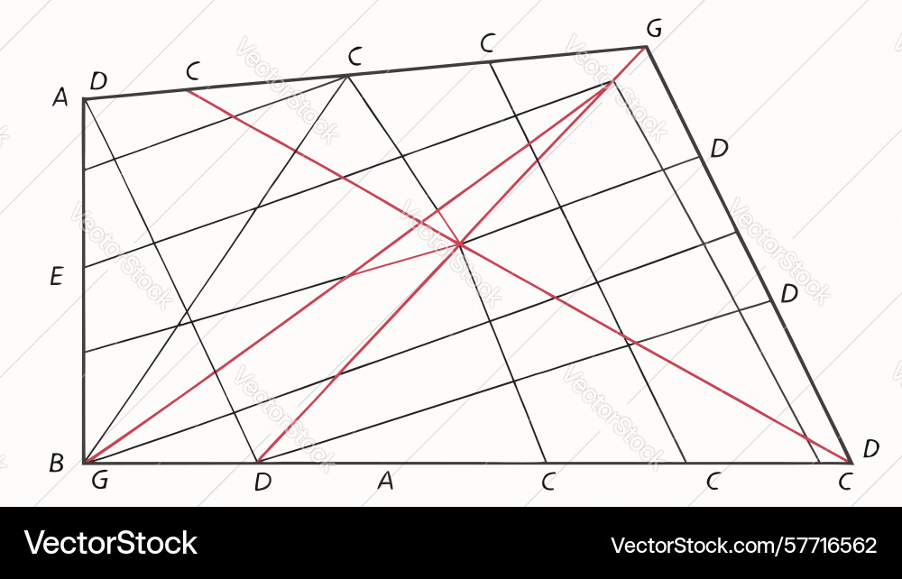 Abstract geometric lines grid complex vector image